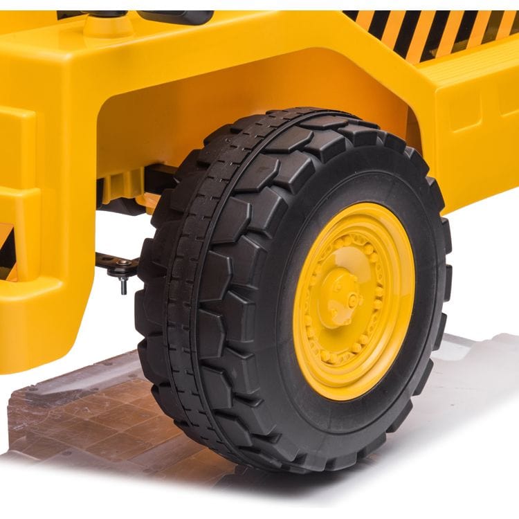 12V CAT Dump Truck 1-Seater Ride On – Yellow - FAO Schwarz