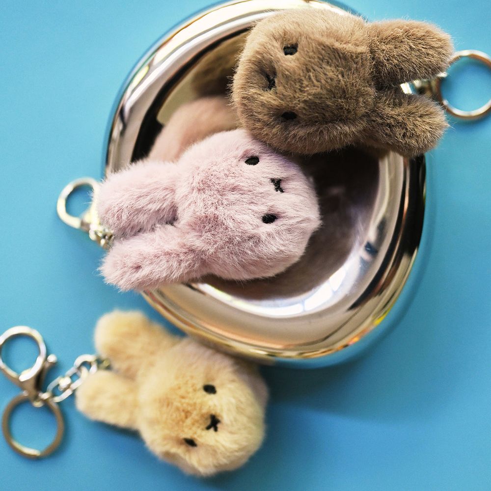 Miffy ECO Fuzzy Keychain – Taupe - FAO Schwarz