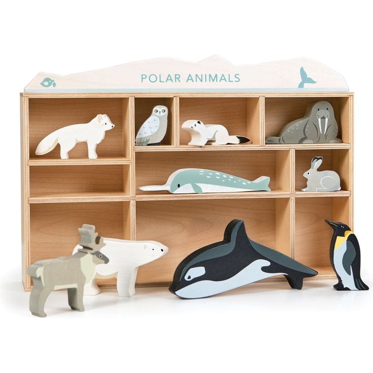 Wooden Polar Animals Set - FAO Schwarz
