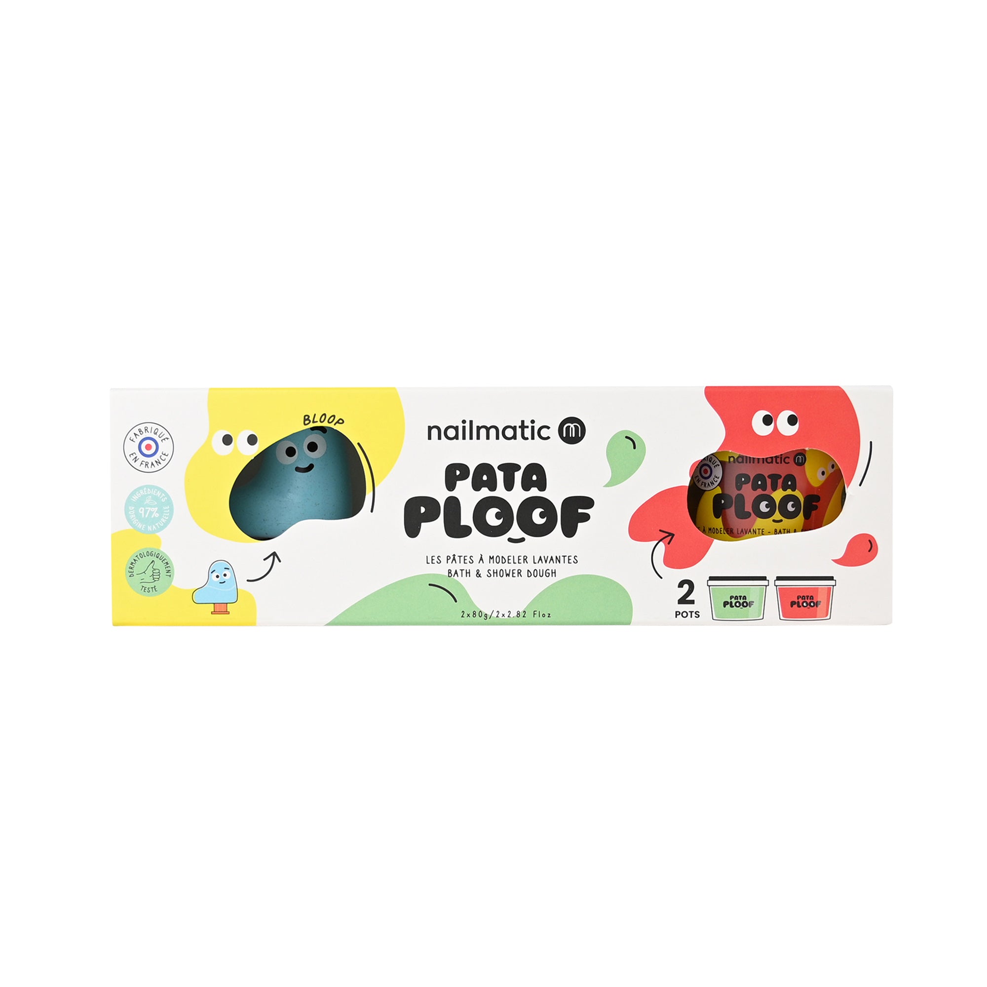 Pataploof Bloop – Bath Dough Set of 2 in Green + Red - FAO Schwarz