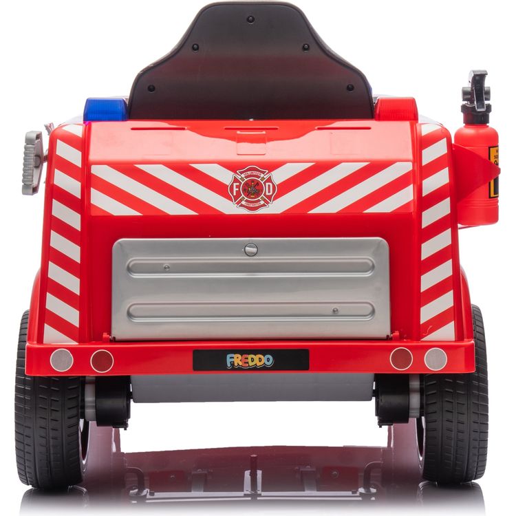 12V Freddo Firetruck 1-Seater Ride On - FAO Schwarz