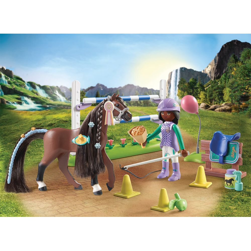 Equestrian Jumping Arena with Zoe and Blaze Playset - FAO Schwarz