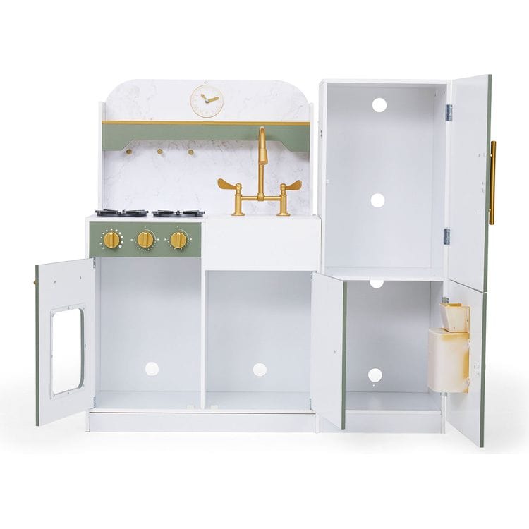 Little Chef Versailles Deluxe Play Kitchen – Olive Green - FAO Schwarz