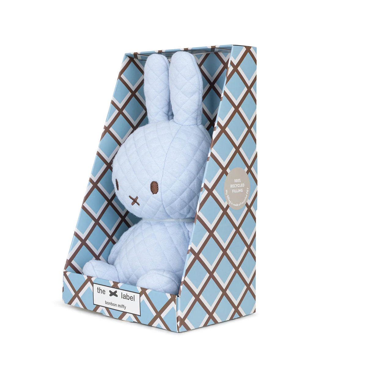 Miffy Blue Bonbon Sitting Plush in Giftbox – 9″ - FAO Schwarz