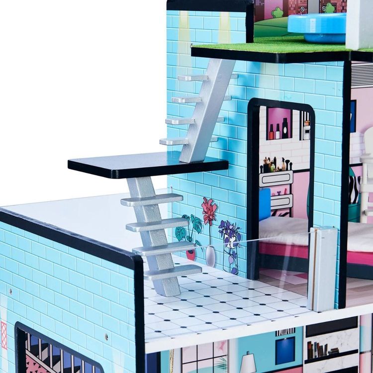 Dreamland Barcelona Dollhouse – Turquoise/Black - FAO Schwarz