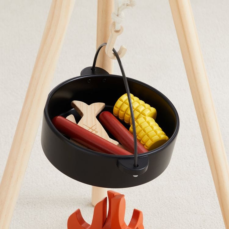 Home on the Range Pretend Play Wood Camping Set - FAO Schwarz