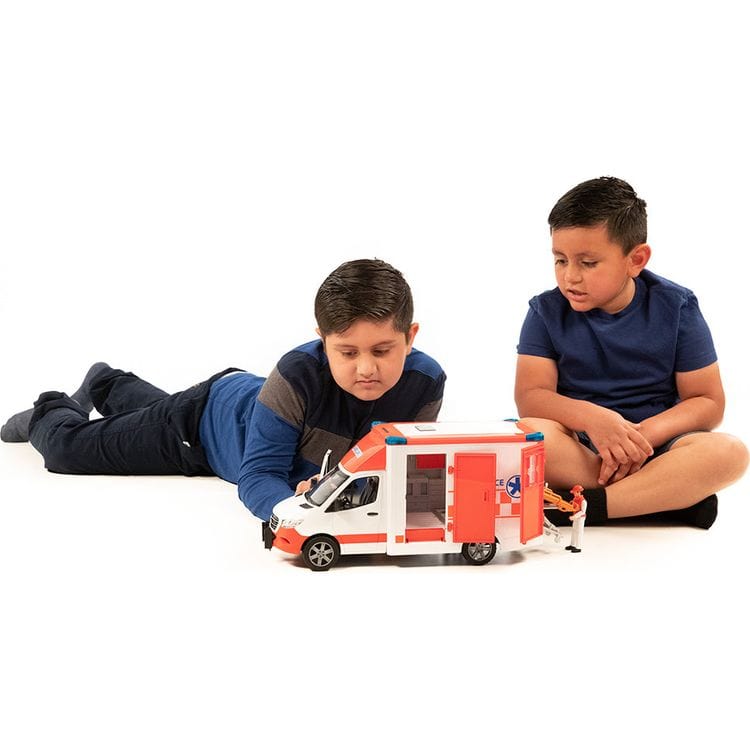 MB Sprinter Ambulance with Driver Figurine - FAO Schwarz