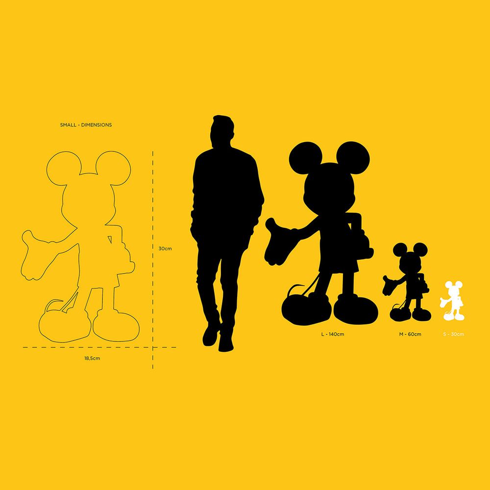 Mickey Mouse Welcome 12″ Studio Figurine – Black & Gold - FAO Schwarz