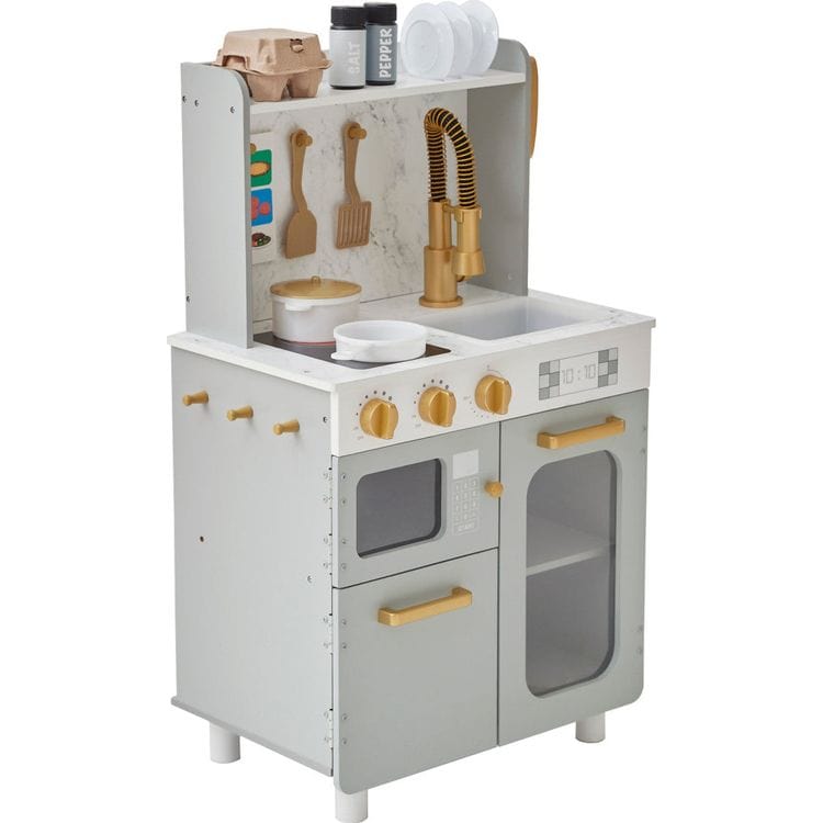 Little Chef Memphis Play Kitchen – Gray/Gold - FAO Schwarz