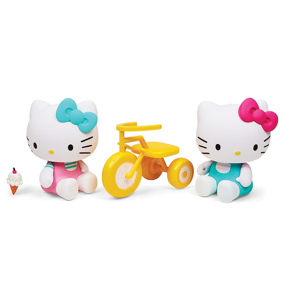Hello Kitty Tricycle And Ice Cream Theme Vinyl Figures - FAO Schwarz