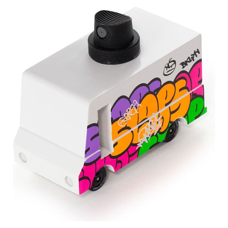 Black Graffiti Van Toy Car - FAO Schwarz