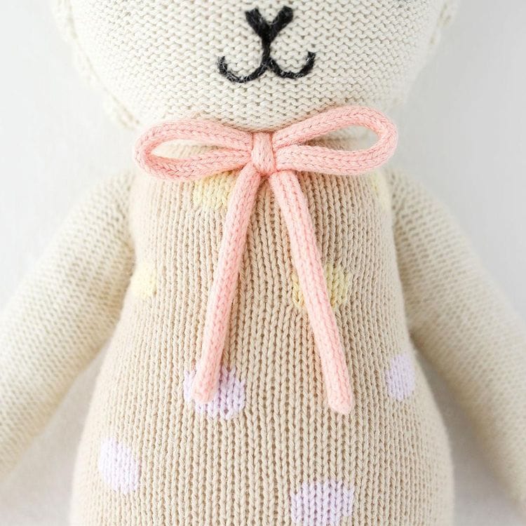 Regular 20″ Lucy the Lamb (Pastel) Hand-Knit Doll - FAO Schwarz