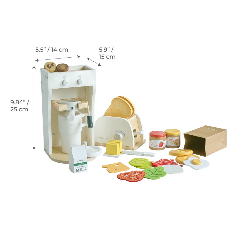 Jolly Pals Wooden Bakery Stand with 12 Pastry Pieces - FAO Schwarz