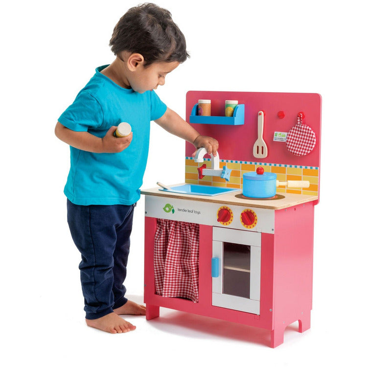Wooden Cherry Pie Kitchen Play Set - FAO Schwarz