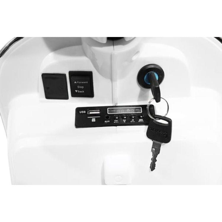 Vespa Scooter 12V White - FAO Schwarz