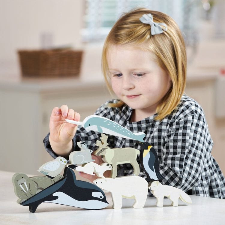 Wooden Polar Animals Set - FAO Schwarz