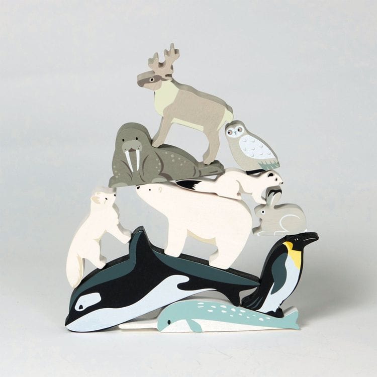 Wooden Polar Animals Set - FAO Schwarz