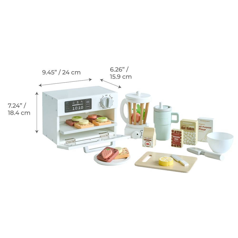 Jolly Pals Wooden Bakery Stand with 12 Pastry Pieces - FAO Schwarz