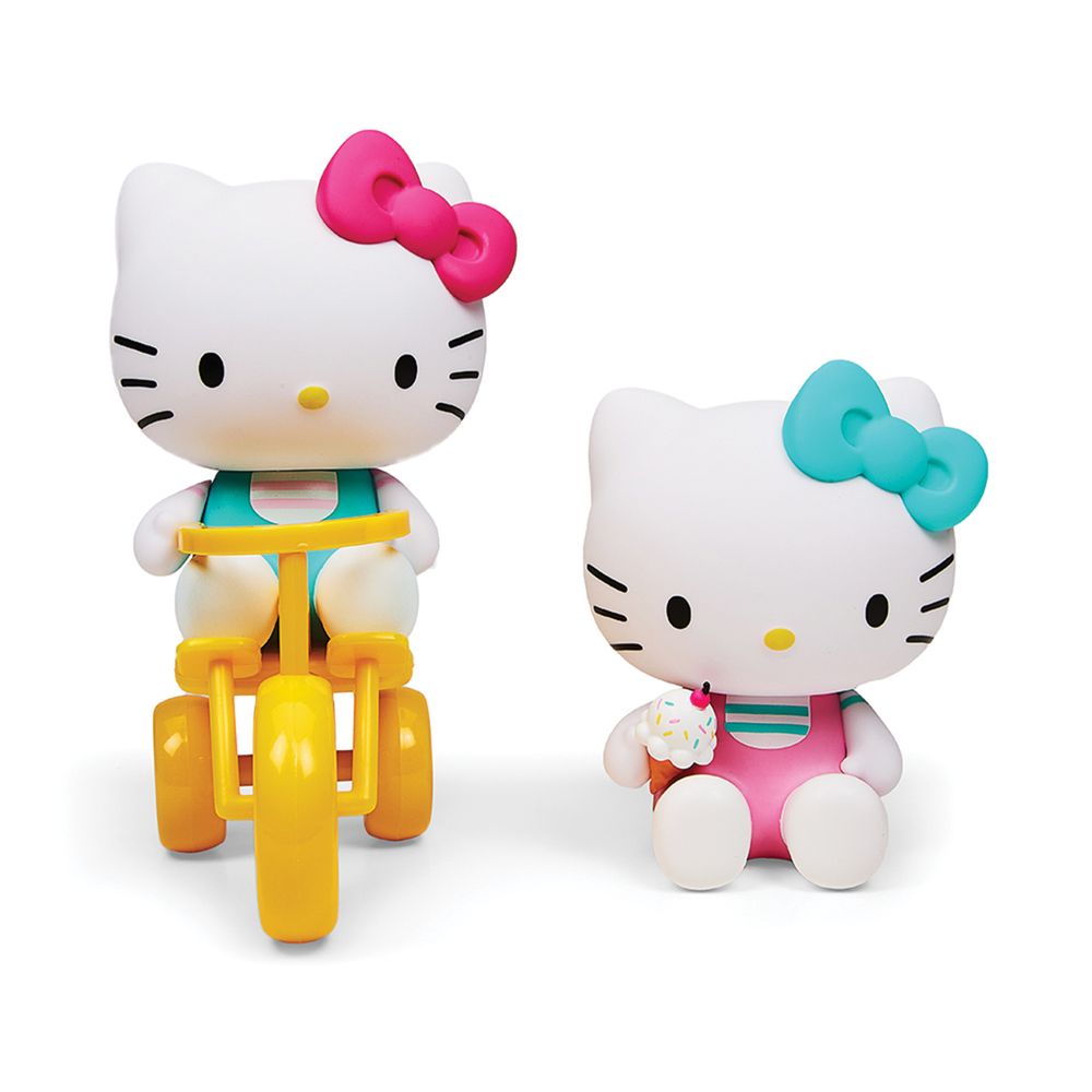 Hello Kitty Tricycle And Ice Cream Theme Vinyl Figures - FAO Schwarz