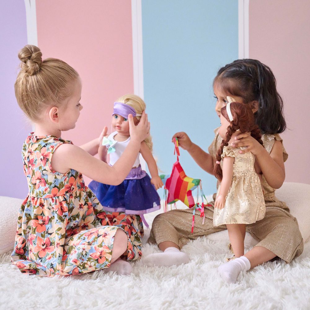 Sophia’s 18” Doll Piñata Birthday Party Outfit Set - FAO Schwarz