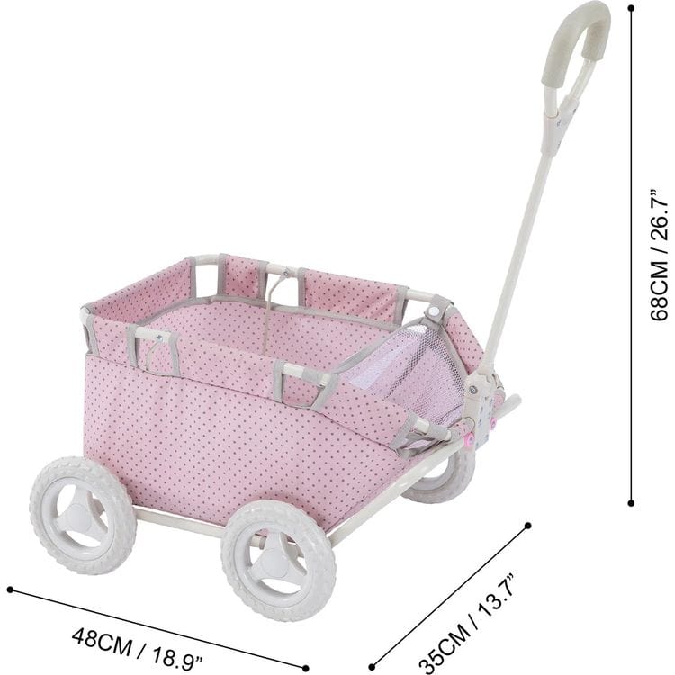 Polka Dots Princess Baby Doll Wagon - FAO Schwarz