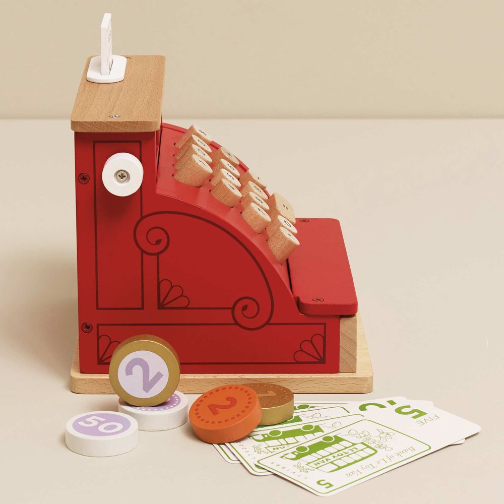 Play Wooden Cash Register & Money - FAO Schwarz