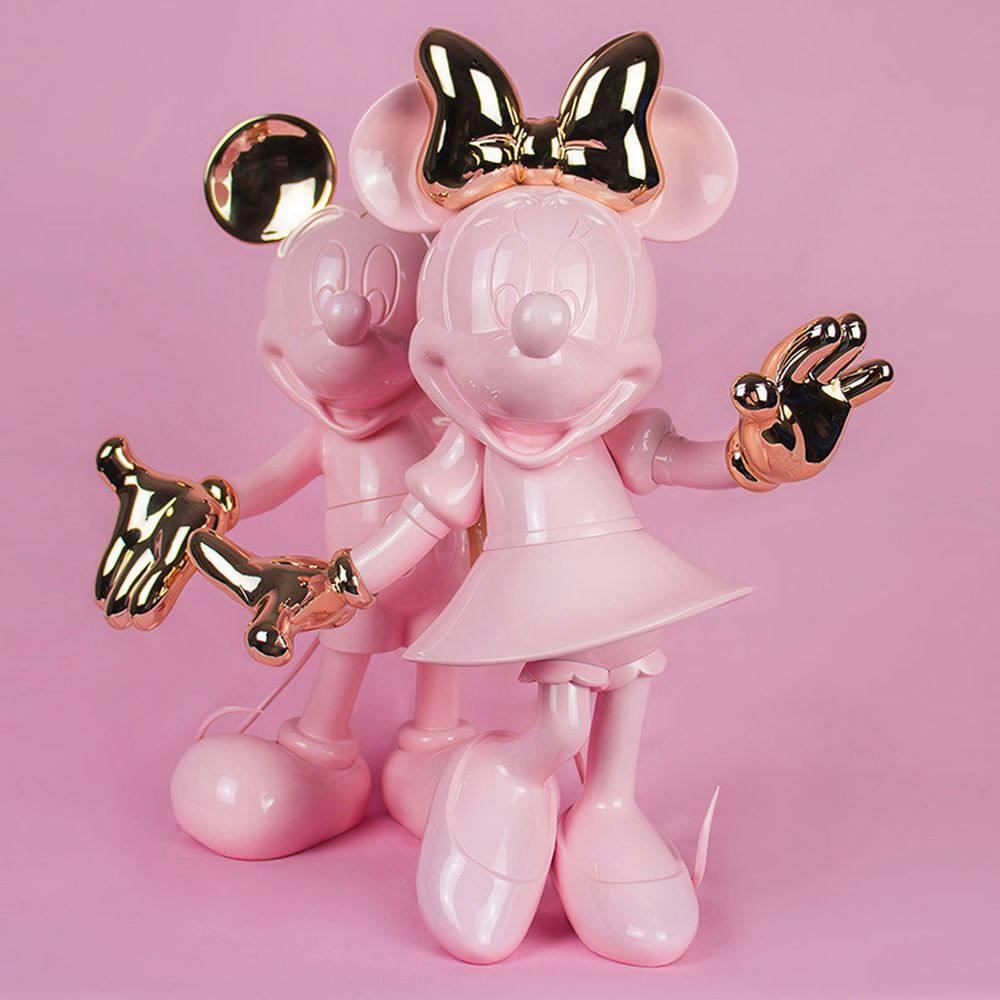 Minnie Mouse 12″ Welcome Studio Figurine – Pastel Pink & Rose Gold - FAO Schwarz