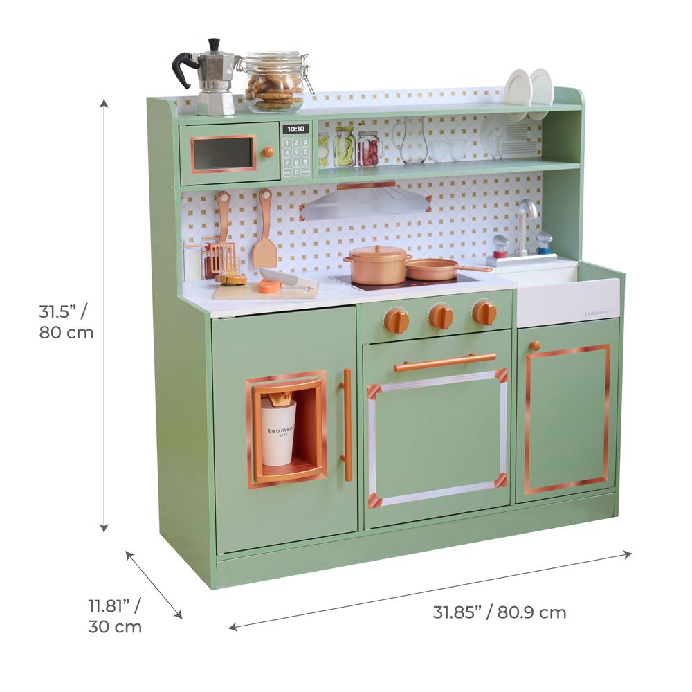Little Chef St. Louis Wooden Play Kitchen with Sink & Ice Dispenser - FAO Schwarz